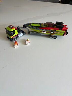 Lego retired City #60254 Race Boat Transporter